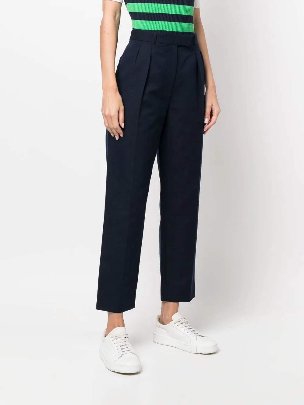 concealed-front fastening trousers - 3