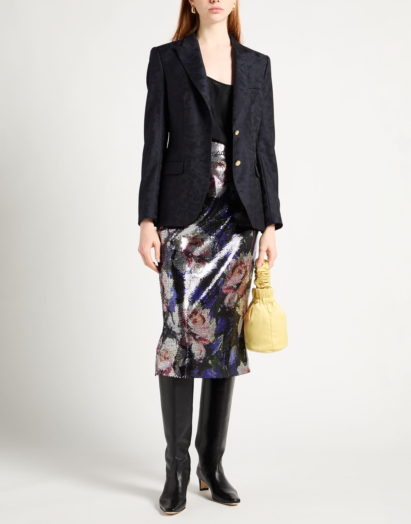 Navy Women's Midi Skirt - 3