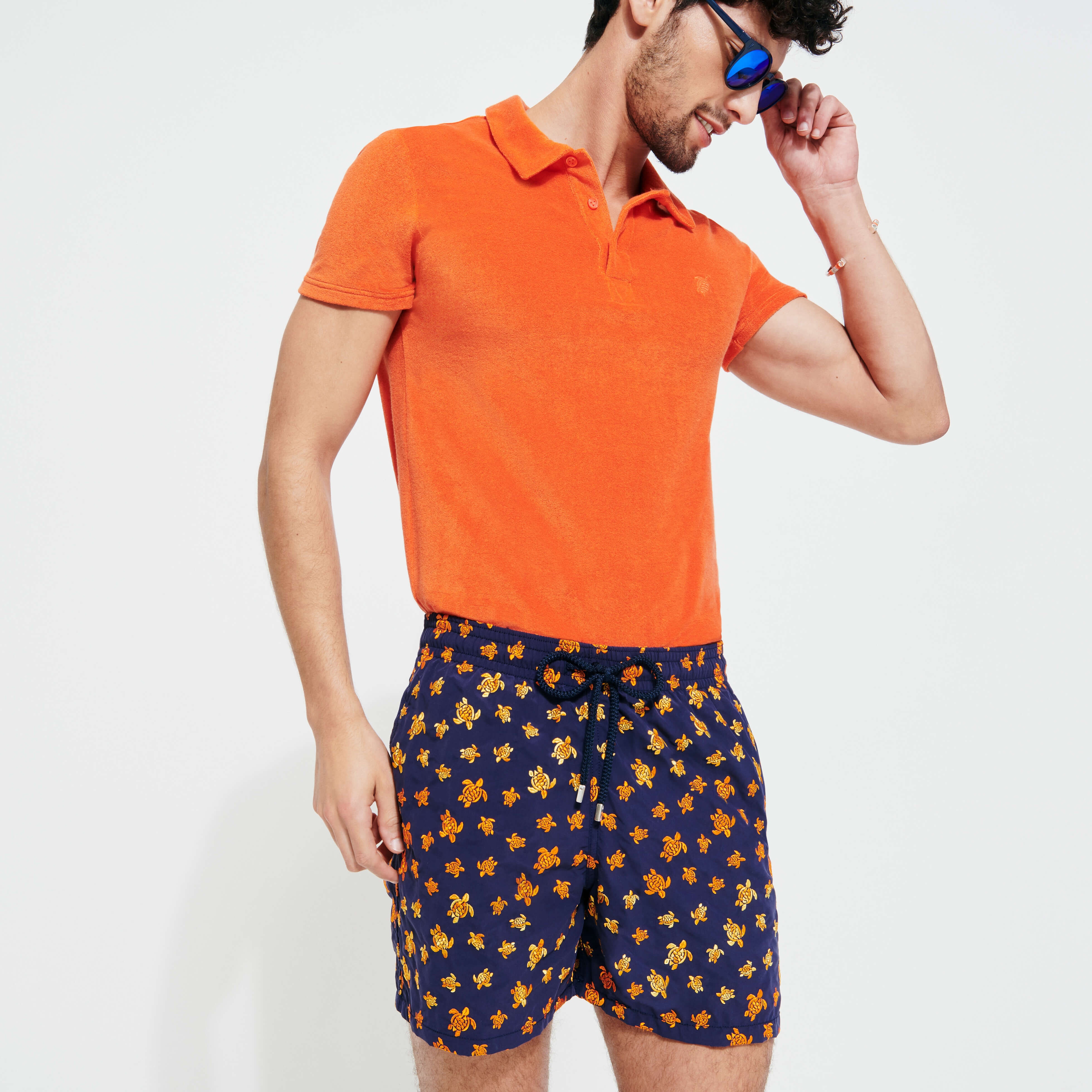 Men Embroidered Swim Trunks Micro Ronde Des Tortues - Limited Edition - 5