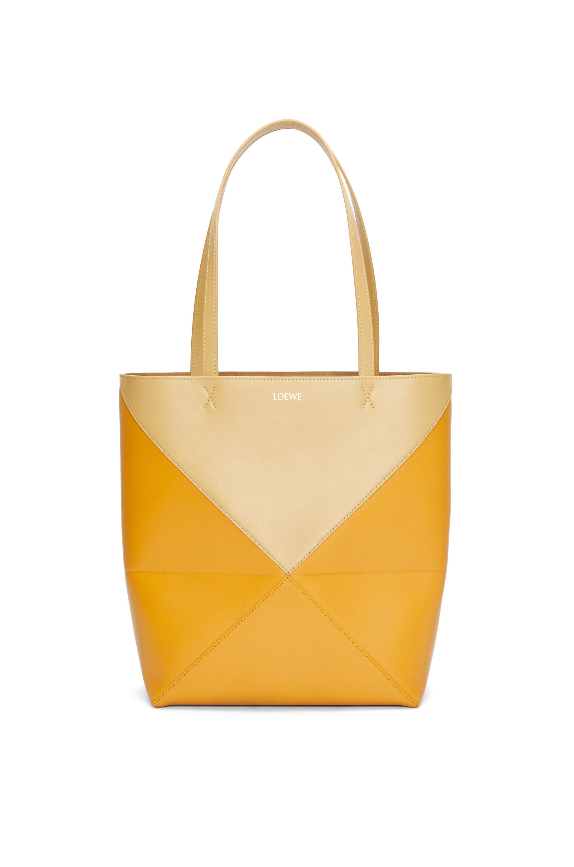 Puzzle Fold Tote in shiny calfskin - 1