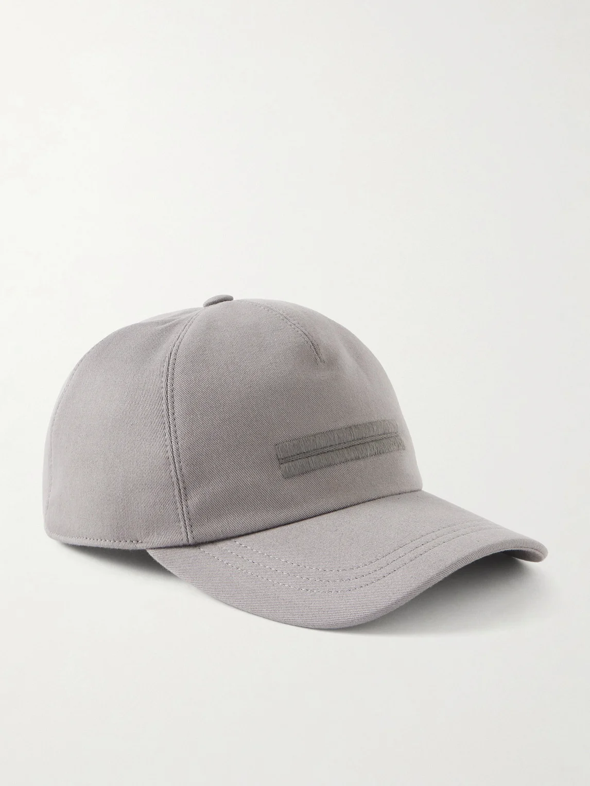 Embroidered Cotton-Twill Cap - 1