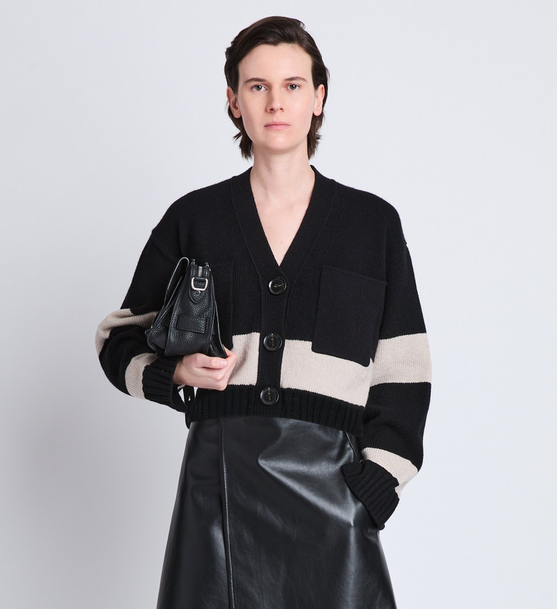 Sofia Cardigan in Striped Cashmere 2