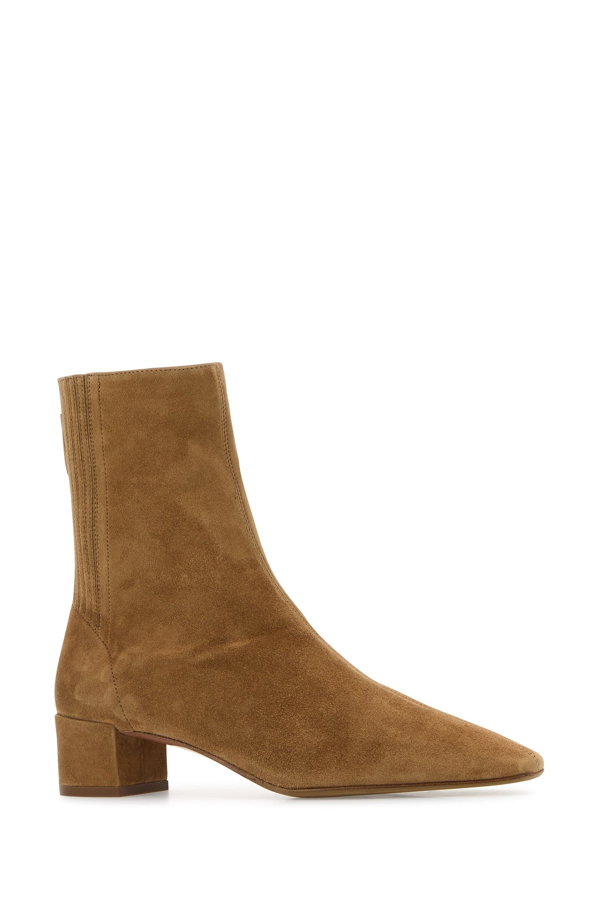 Camel suede Saint Honorè ankle boots - 2