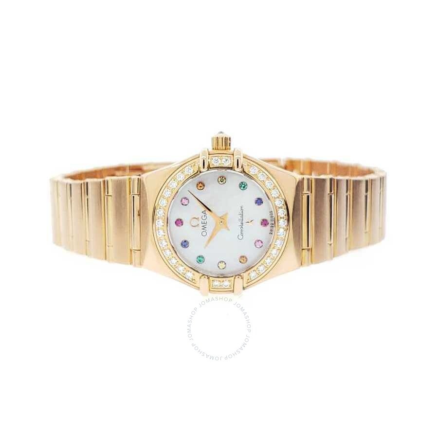 Pre-owned Omega Constellation Iris Quartz Diamond White Dial Ladies Watch 1160.79.00 - 2
