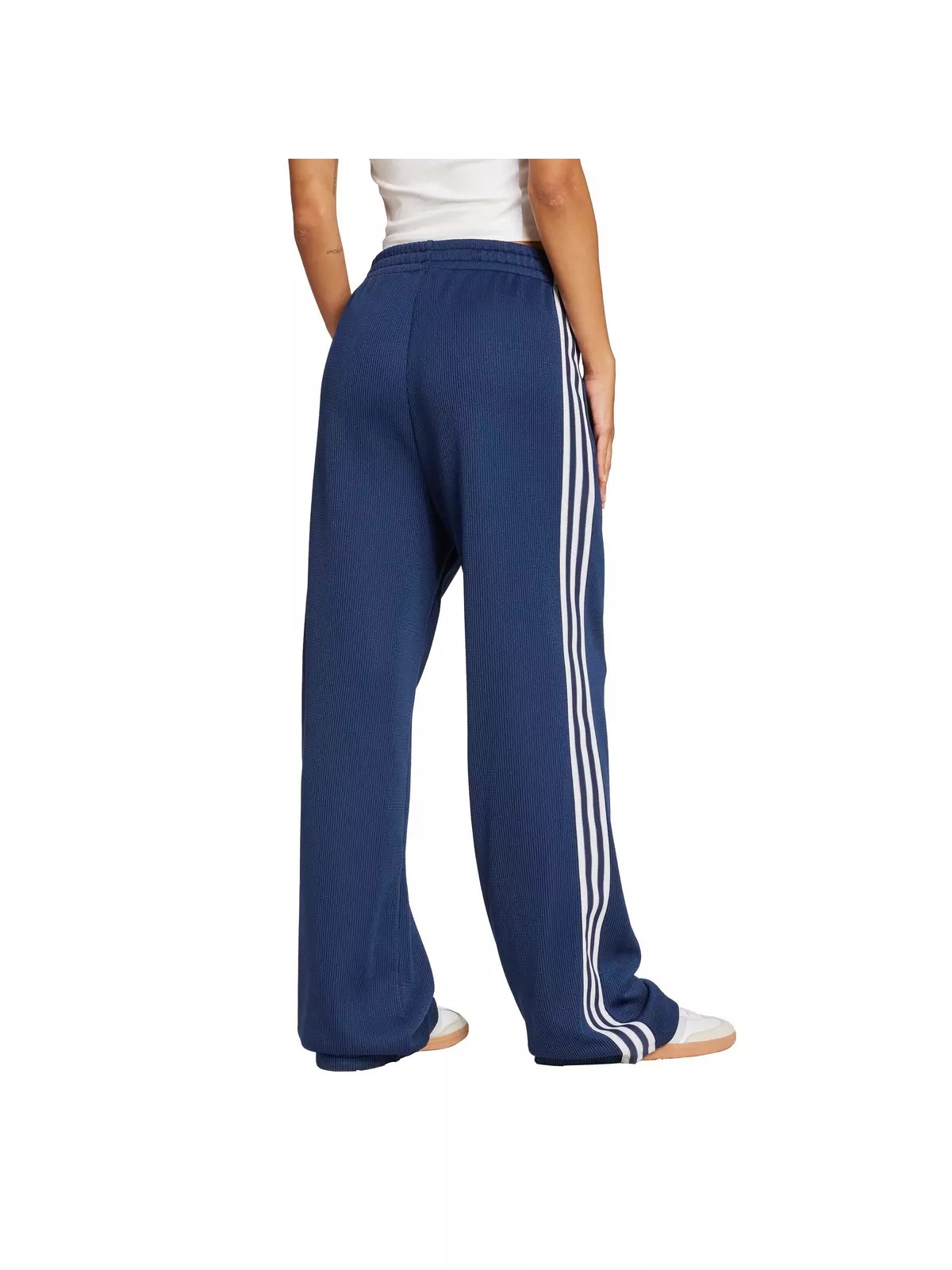 Originals Women's Adicolor Firebird Knit Track Tracksuit Bottoms -Navy/White - 2