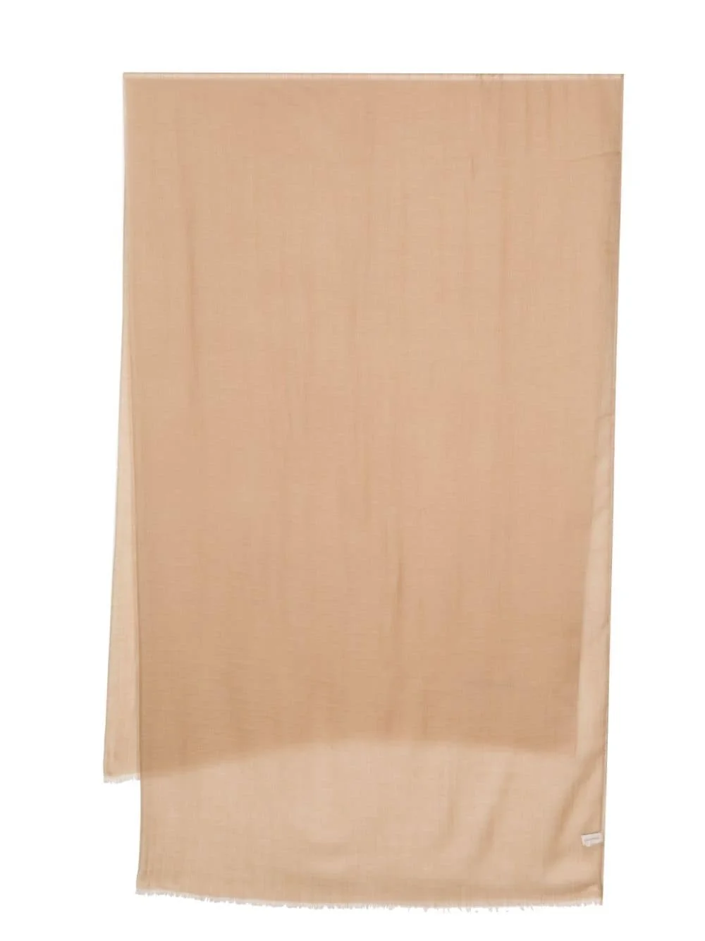 frayed-hem cashmere scarf - 1