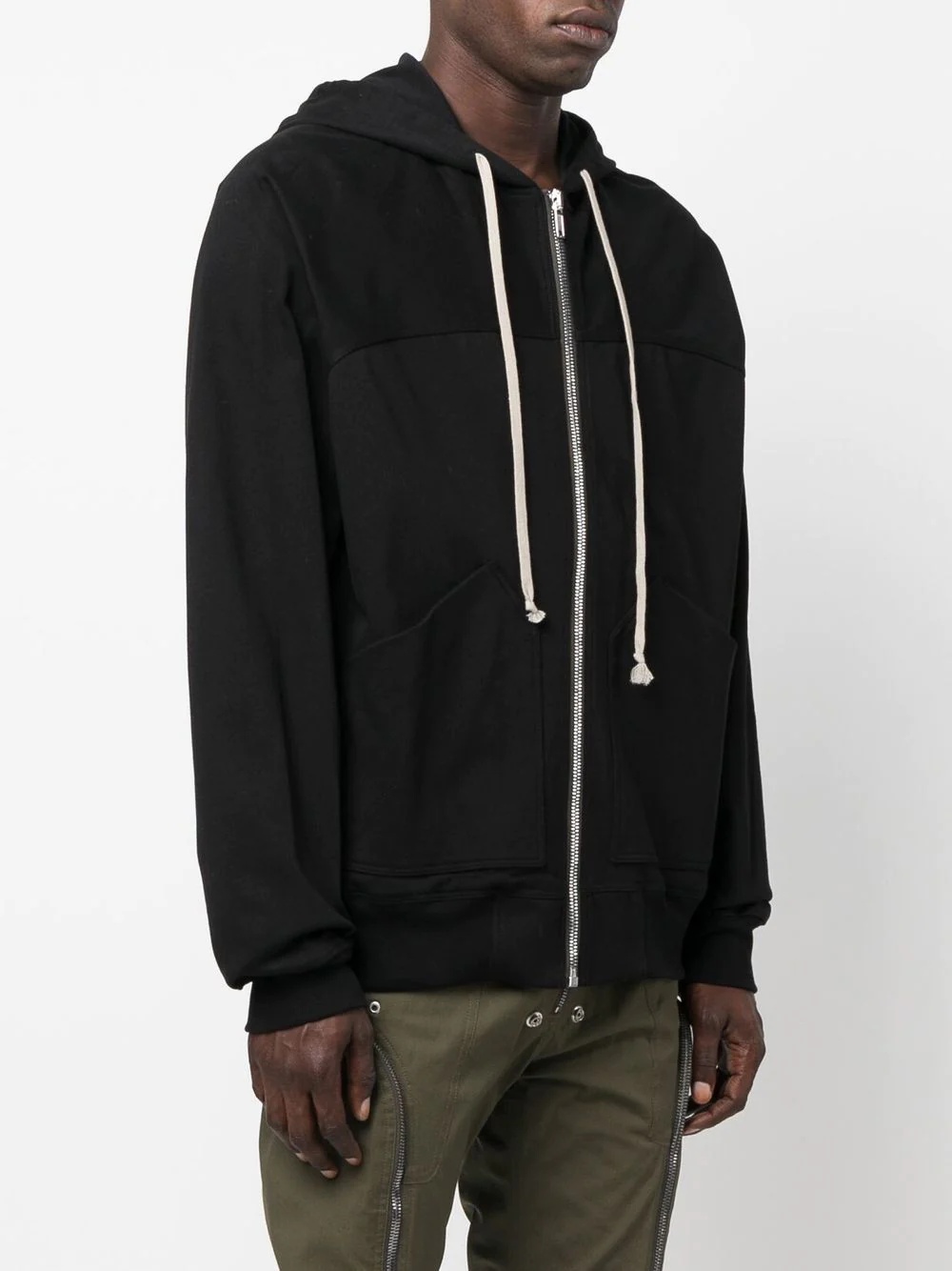 drawstring cotton hoodie - 3