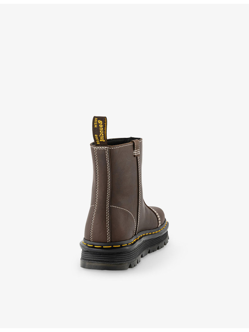 Dr. Martens Zebzag Rigger Leather Ankle Boots outlook