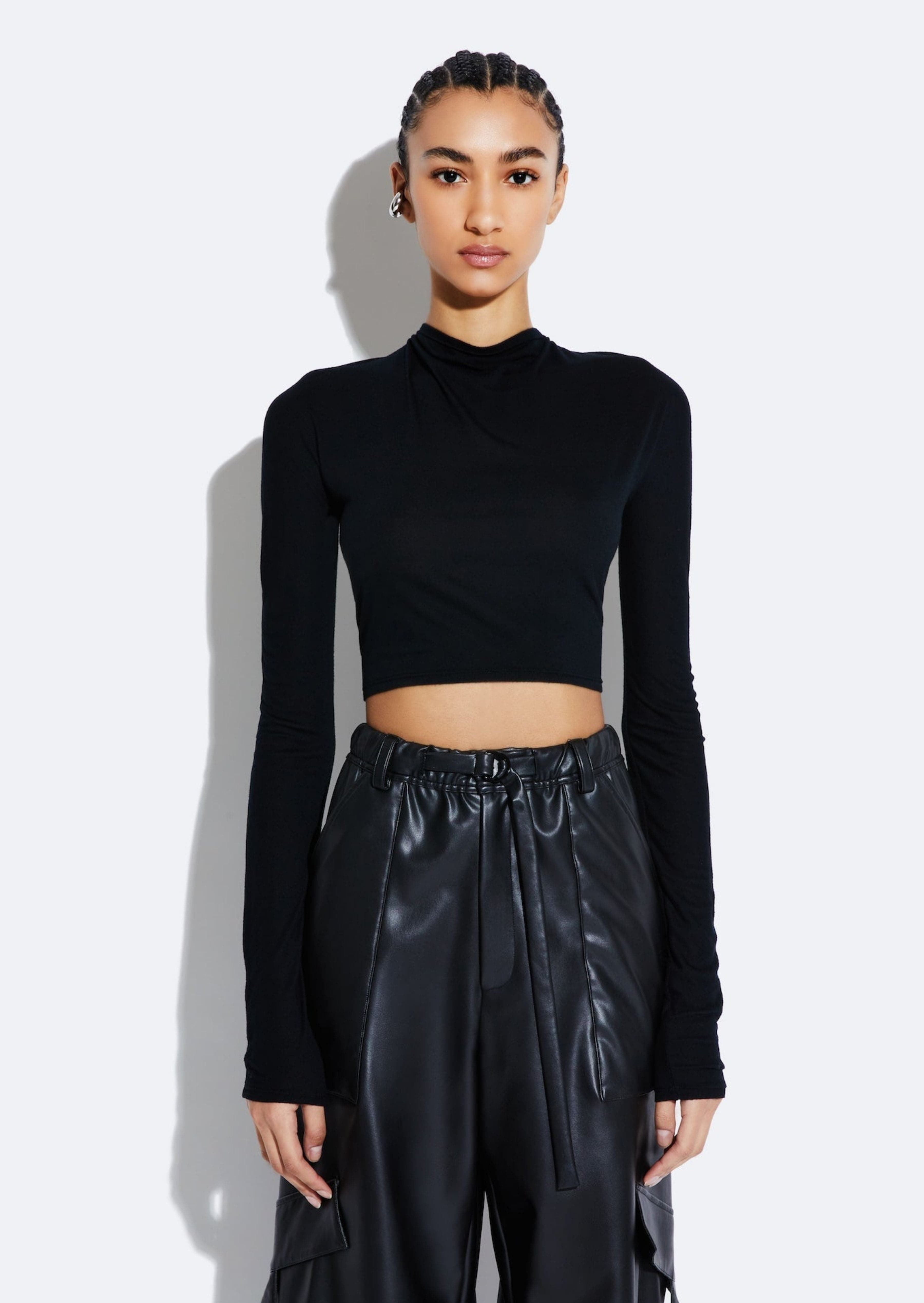 Modal Jersey Cropped Top - 2