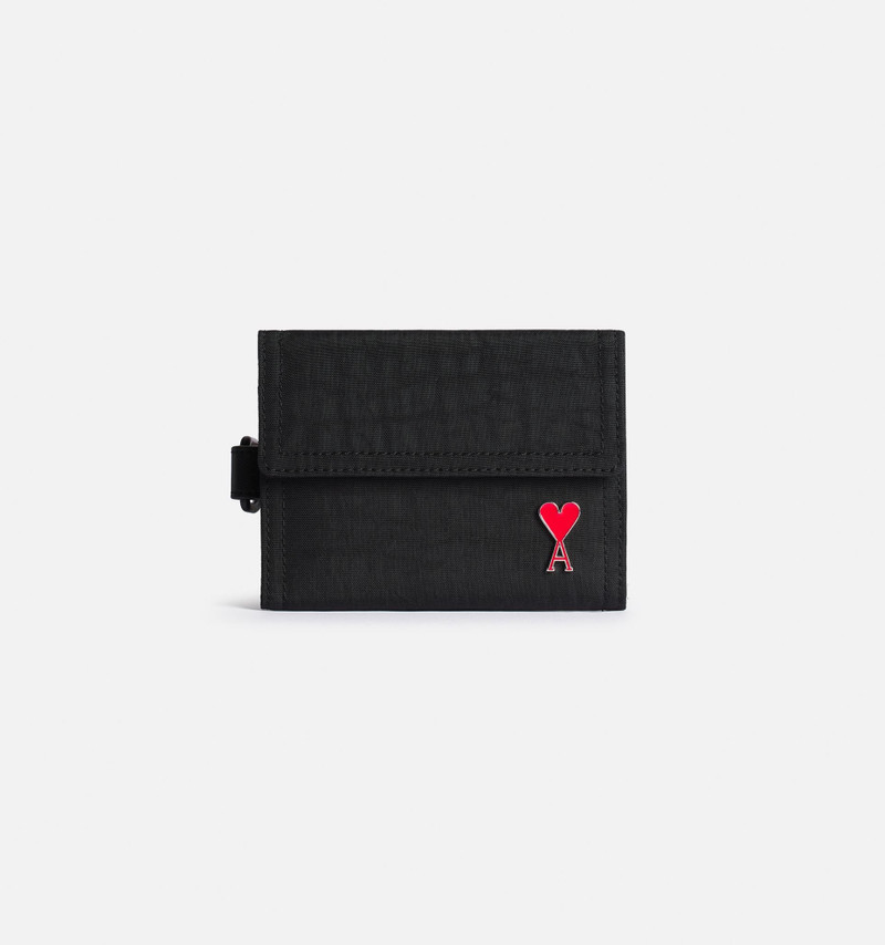 AMI Paris Wallet With Ami De Coeur Rivet outlook