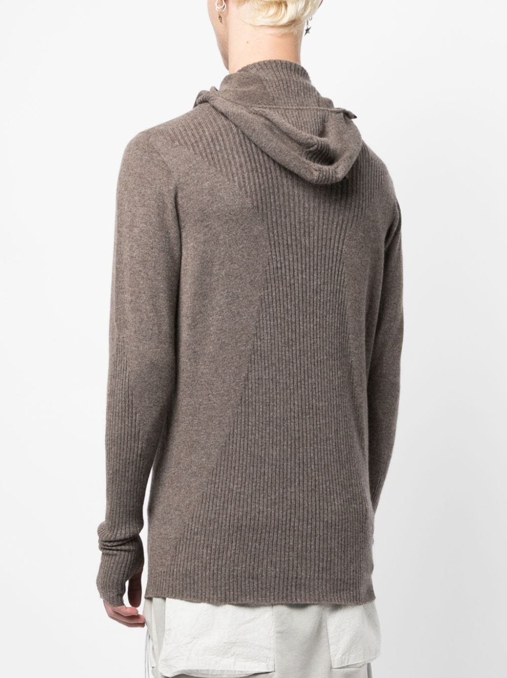 cashmere zip-up hoodie - 4