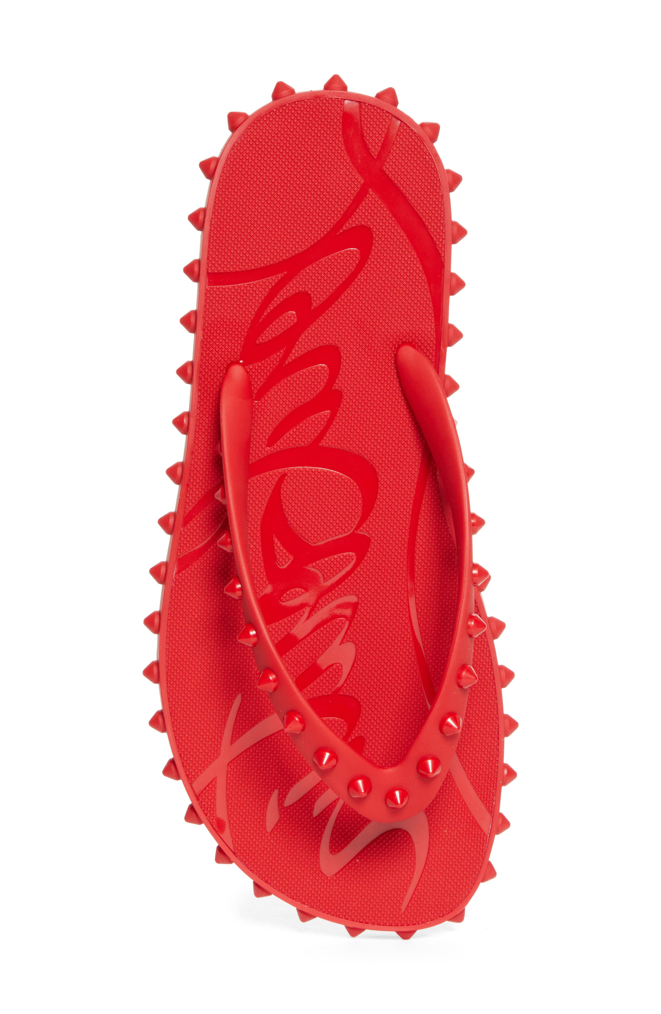 Christian Louboutin Super Loubi Flip Flop in Red at Nordstrom - 5