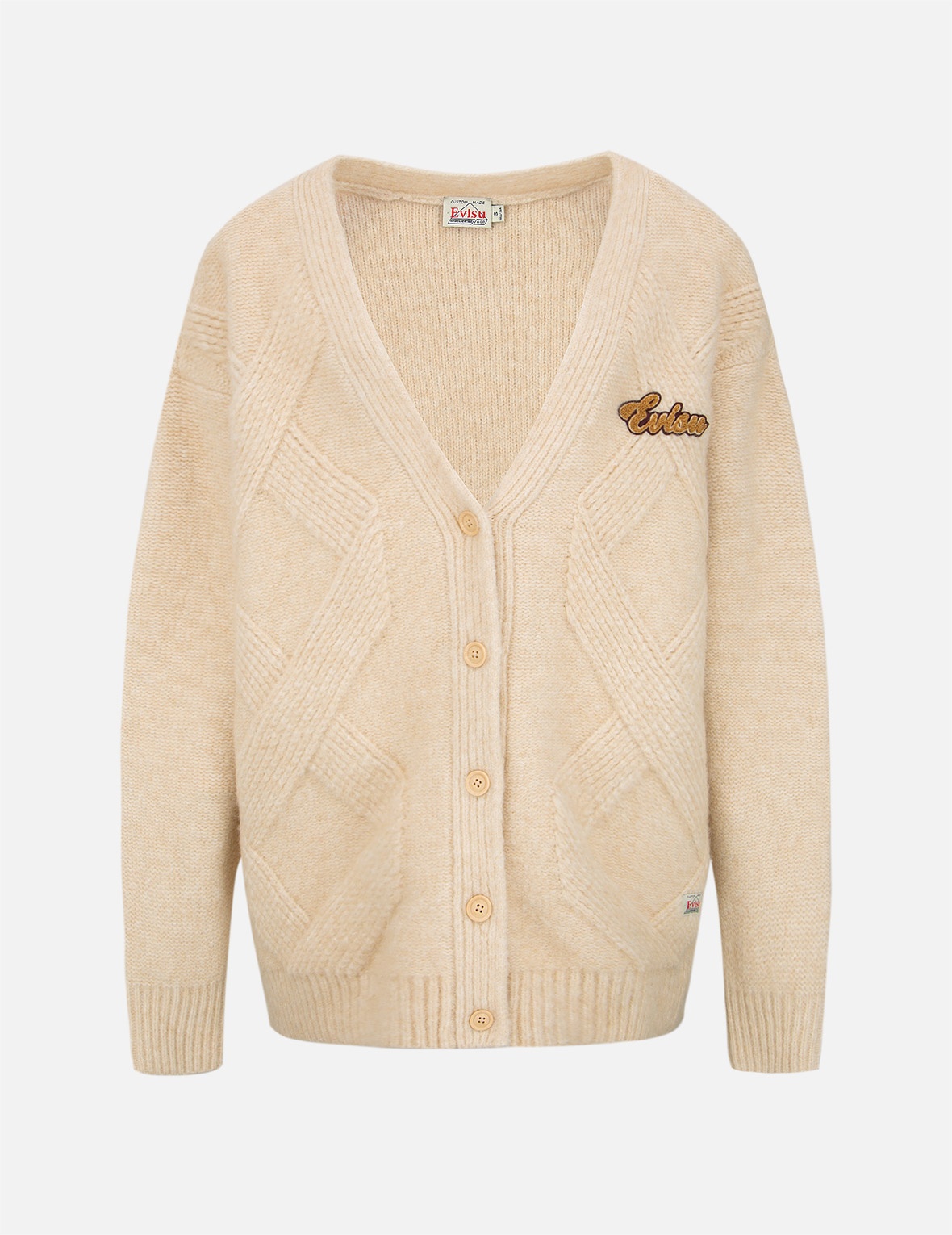 HAND KNIT CABLE CARDIGAN - 1