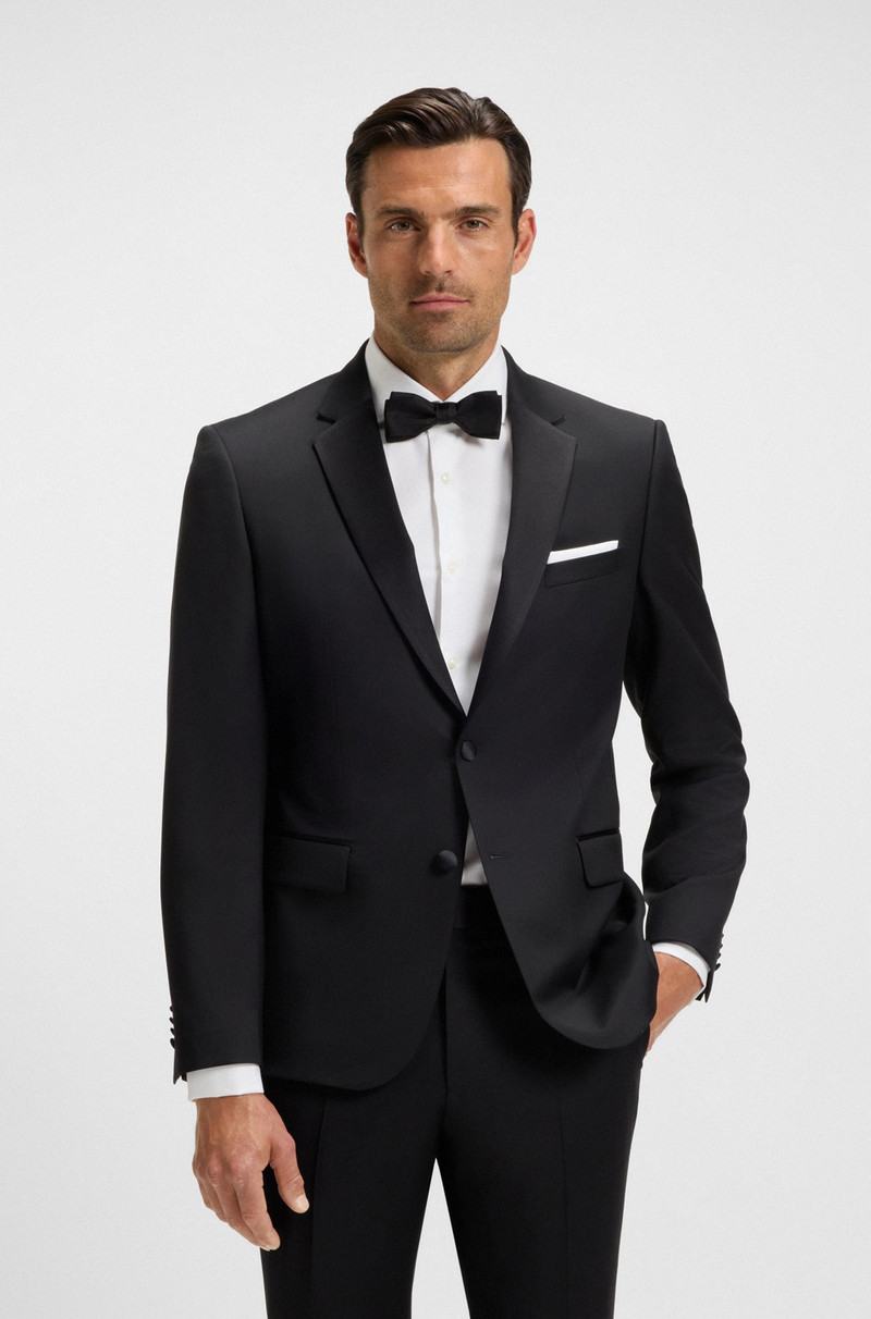 BOSS ITALIAN-MADE BOW TIE IN SILK JACQUARD outlook