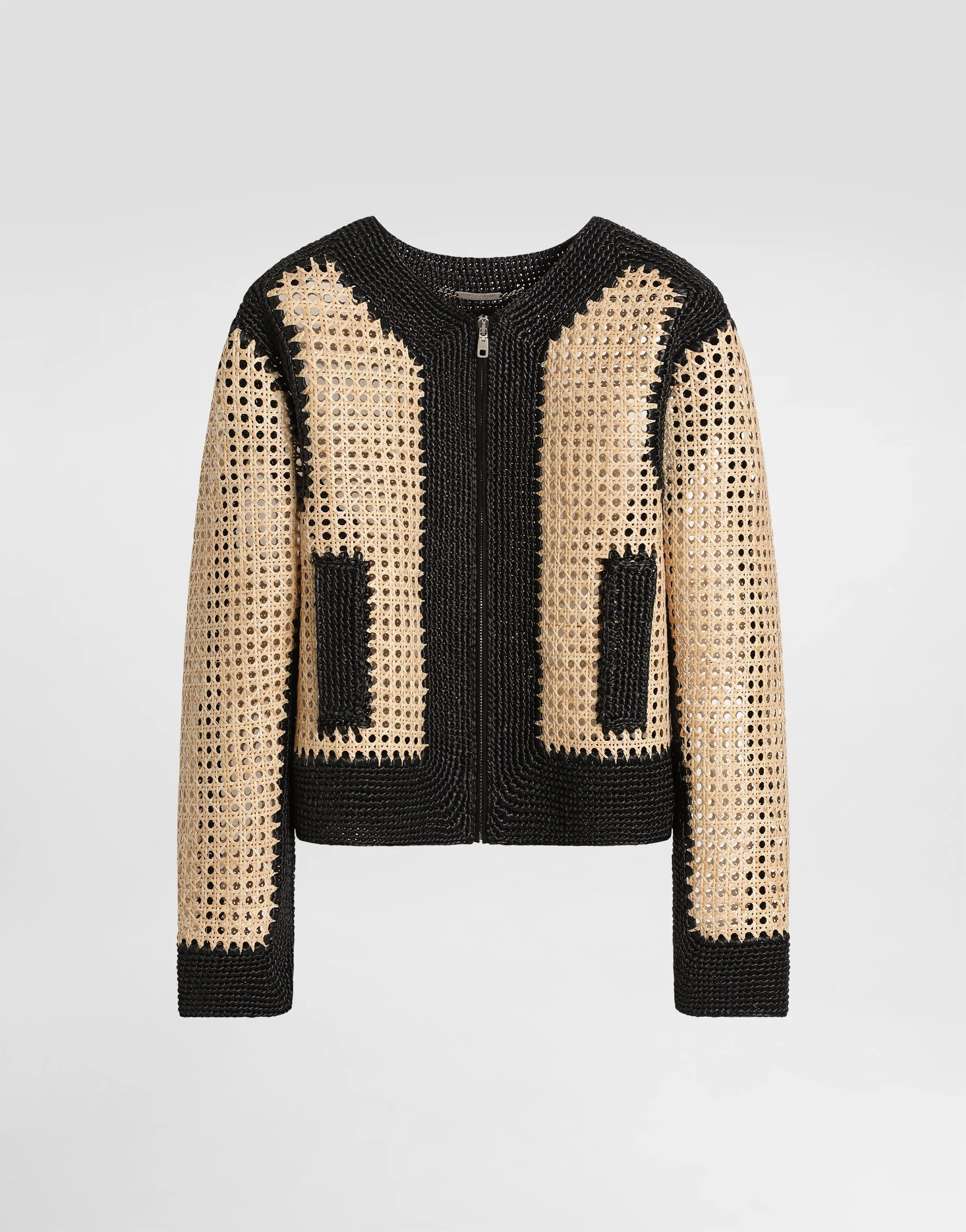 Woven raffia jacket - 1