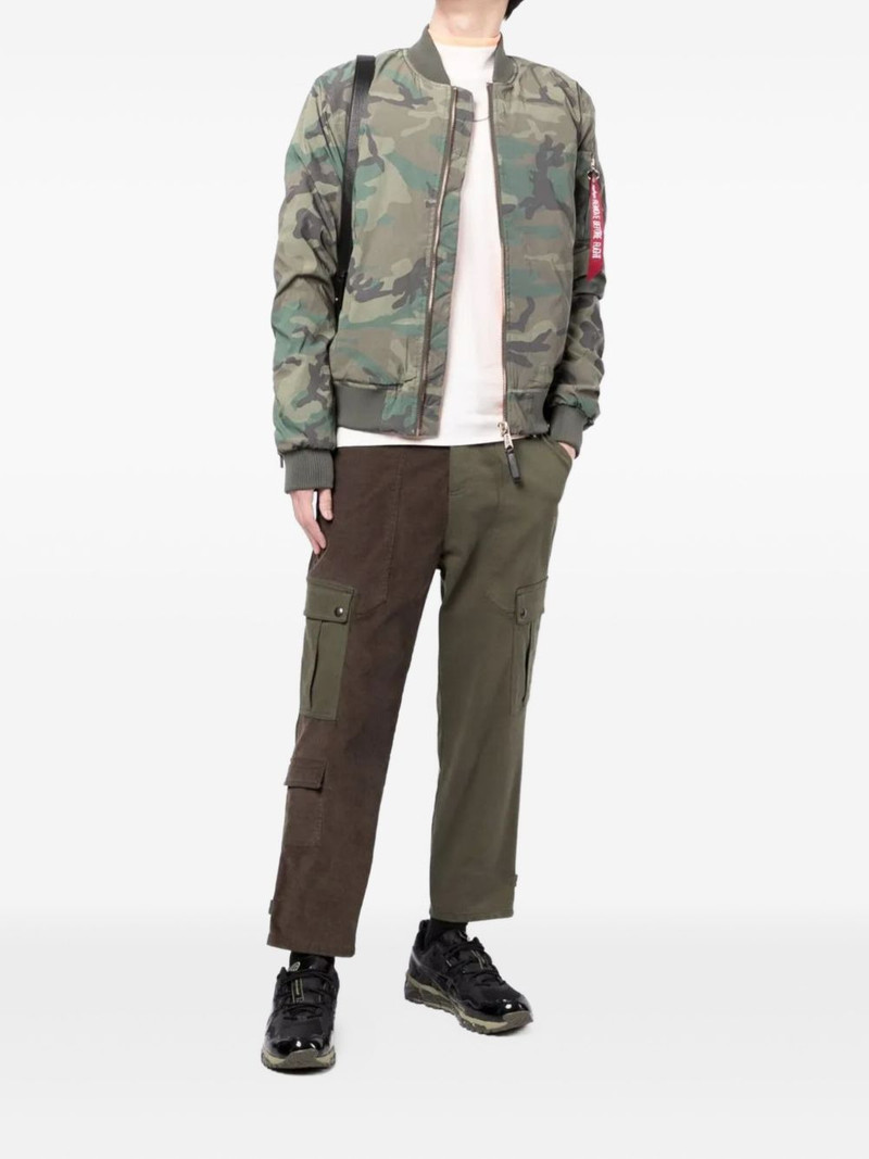 ALPHA INDUSTRIES camouflage zip-up bomber jacket outlook
