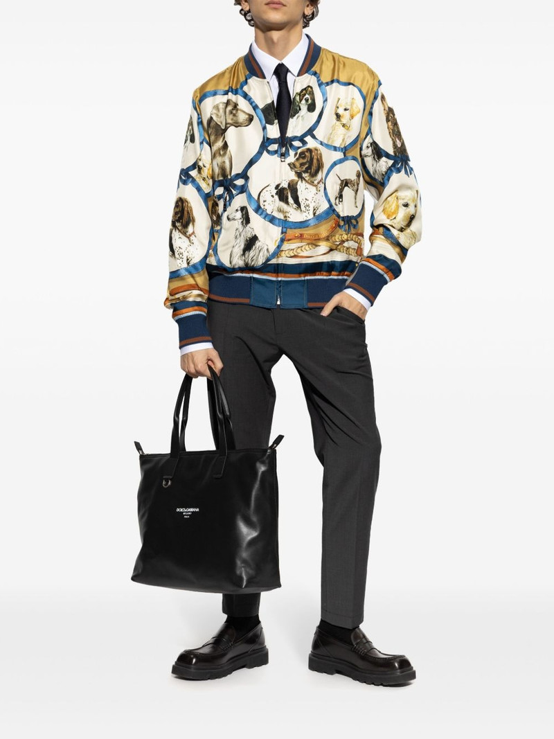 Dolce & Gabbana graphic-print bomber jacket outlook