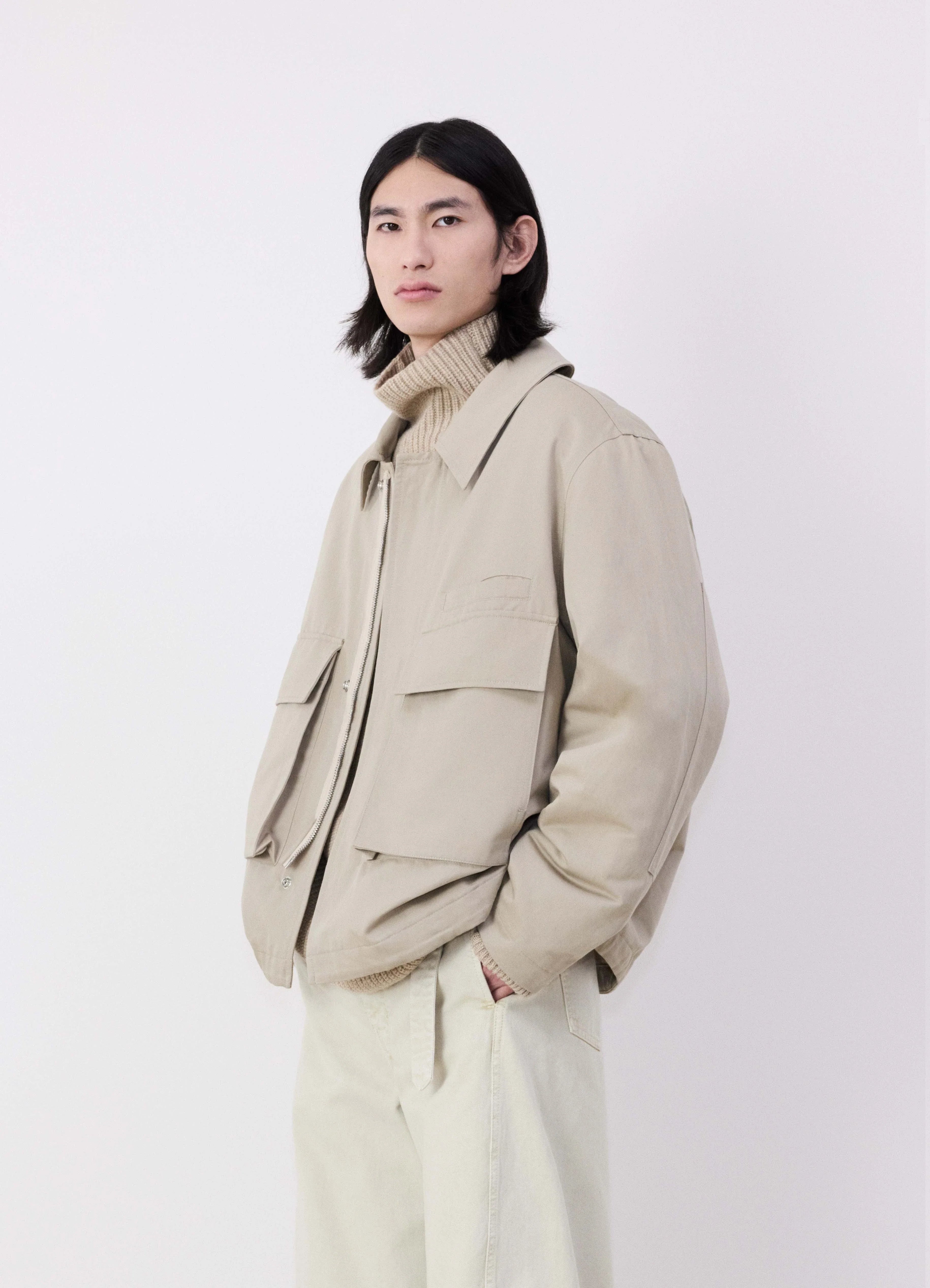 QUILTED 3D POCKETS JACKET - 2