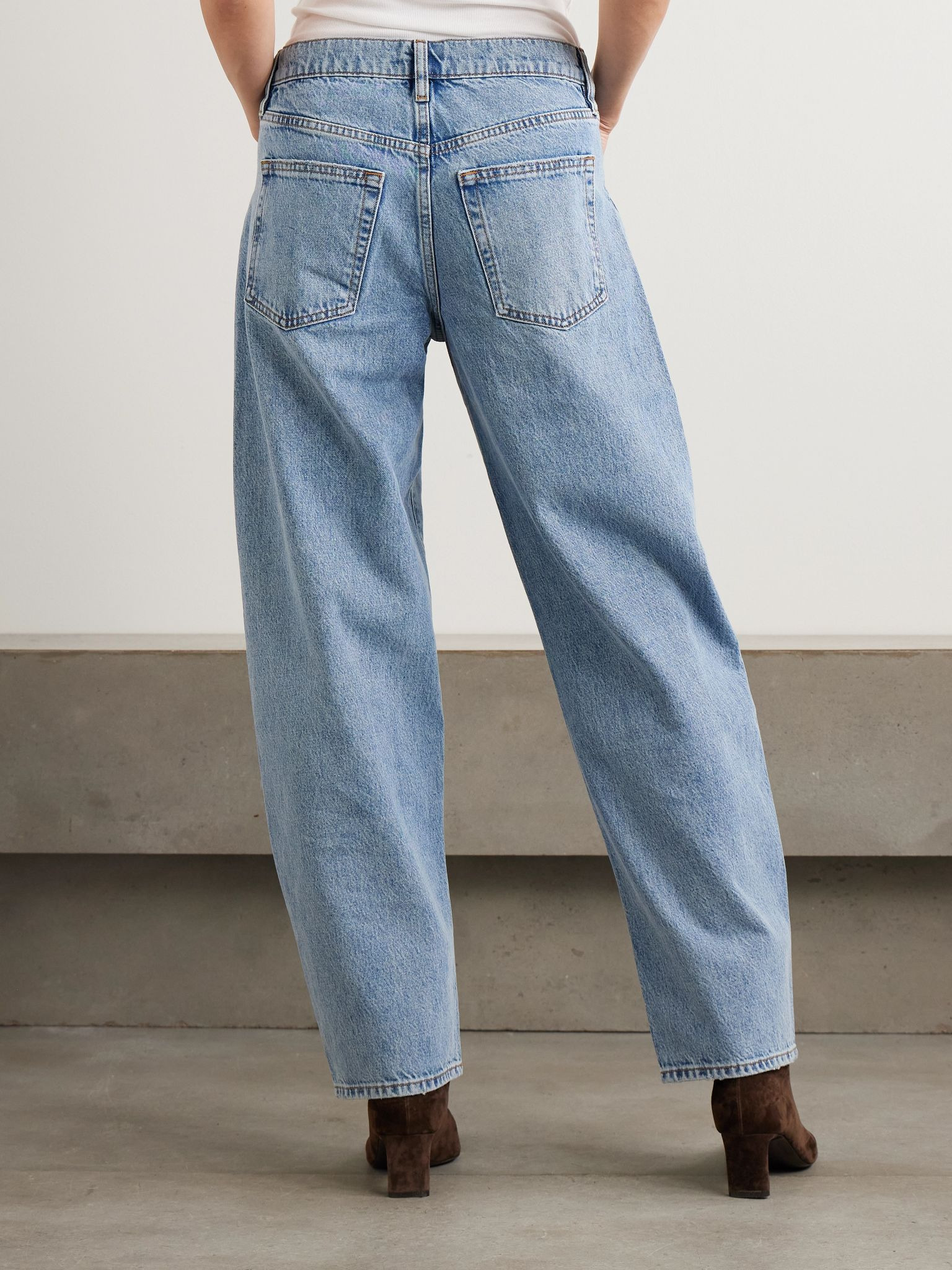 Low Slung Barrel boyfriend jeans Light denim - 4