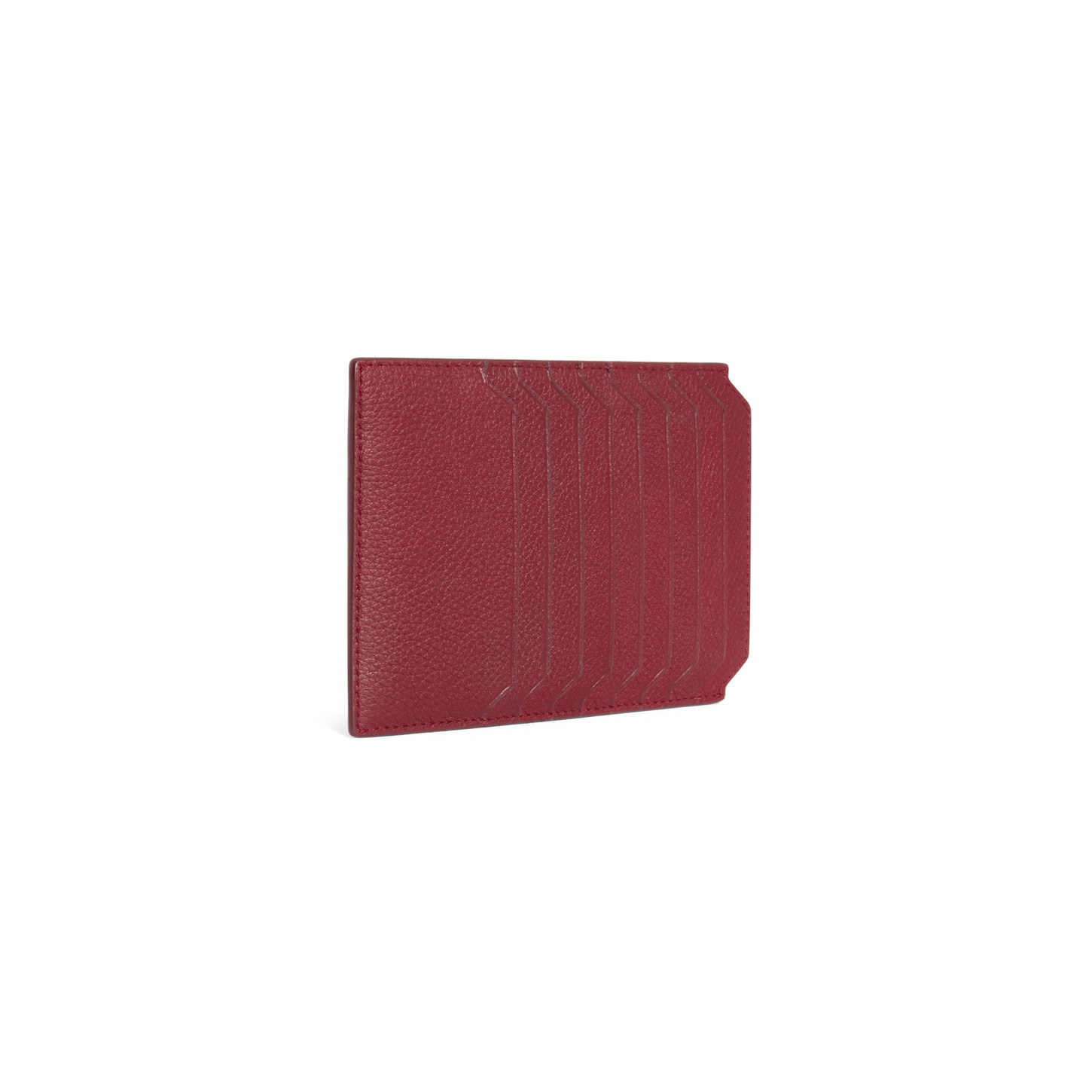 Red tumbled leather document holder - 2