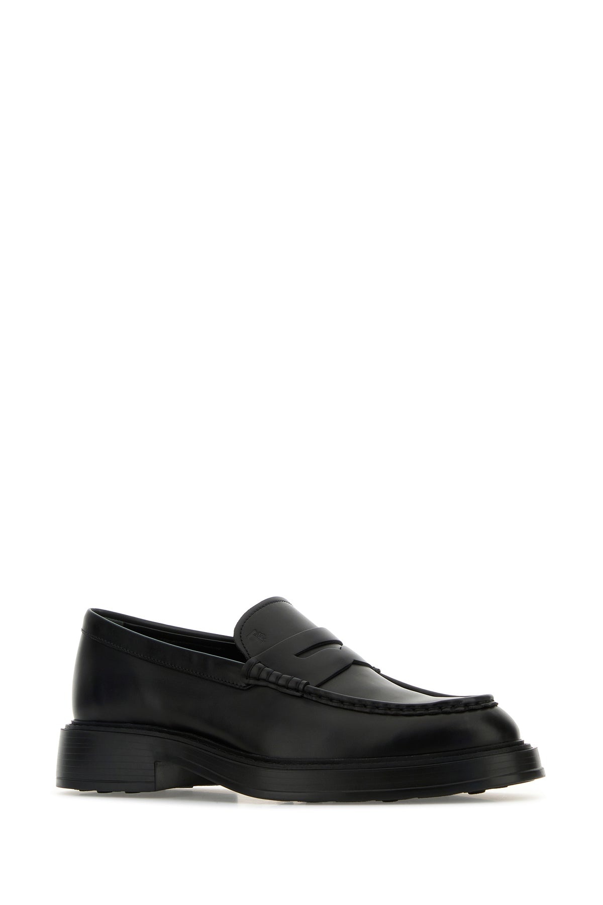 Black leather loafers - 2