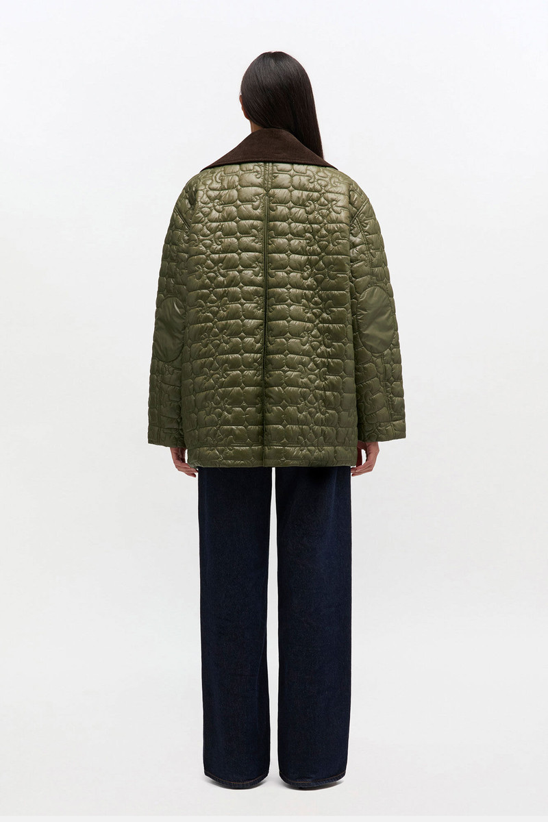 SHINY QUILT MIDI JACKET 3