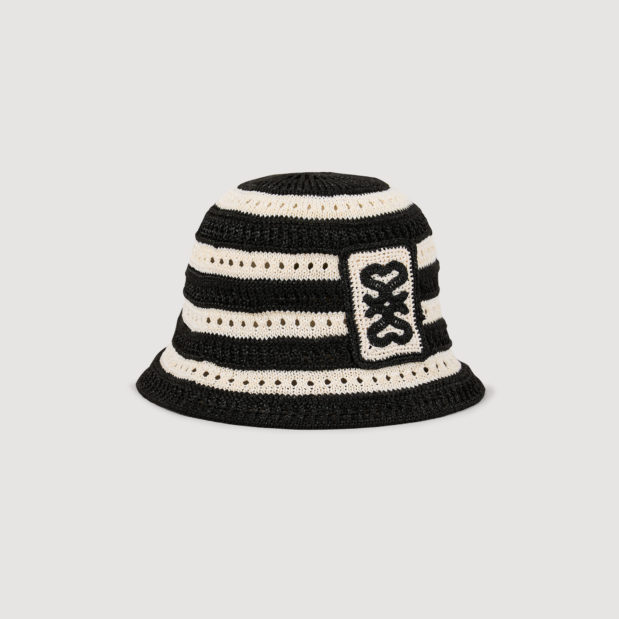 STRIPED CROCHET BUCKET HAT - 2
