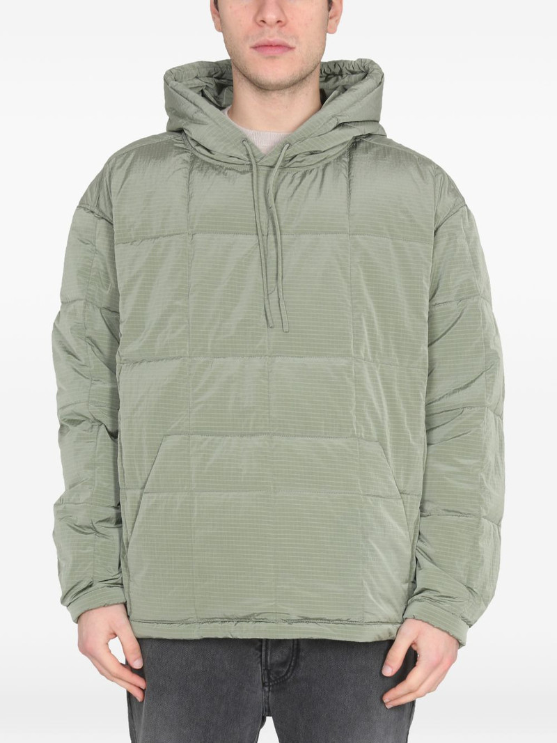quilted-design hooded jacket 1