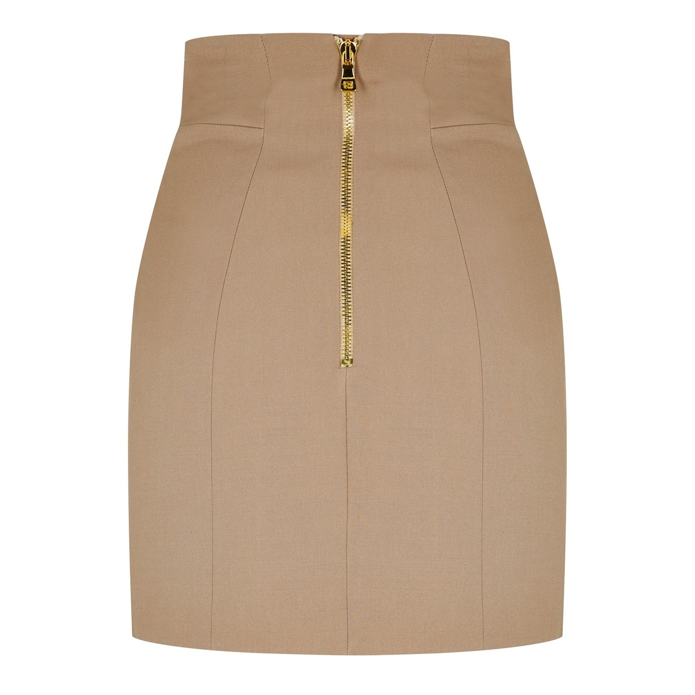 BALMAIN BUTTON PENCIL SKIRT - 6