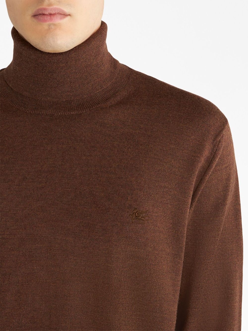 roll-neck virgin wool jumper - 4
