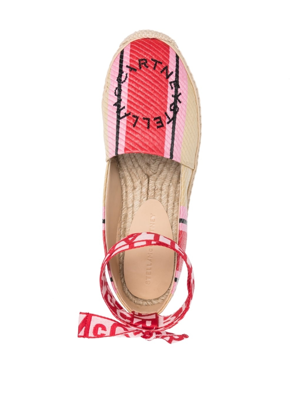 embroidered-logo flat espadrilles - 4