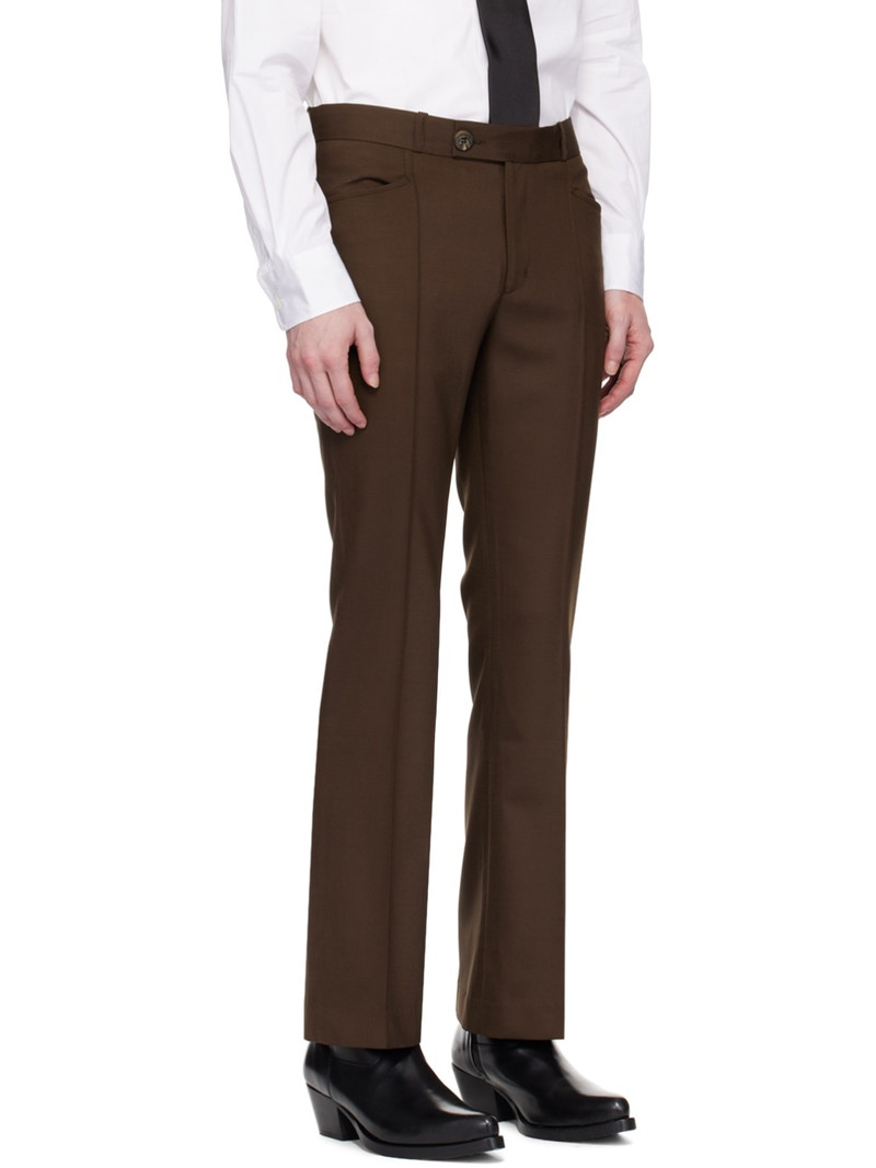 ERNEST W. BAKER Brown Flared Trousers outlook
