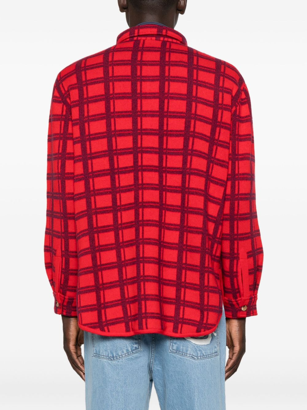 Mr. Young checked cashmere shirt - 4
