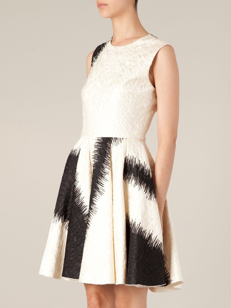printed flared dress 3
