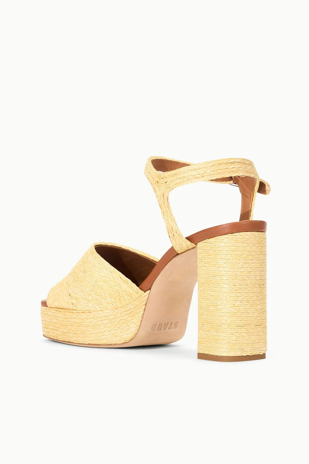 STAUD JODIE PLATFORM HEEL NATURAL - 6