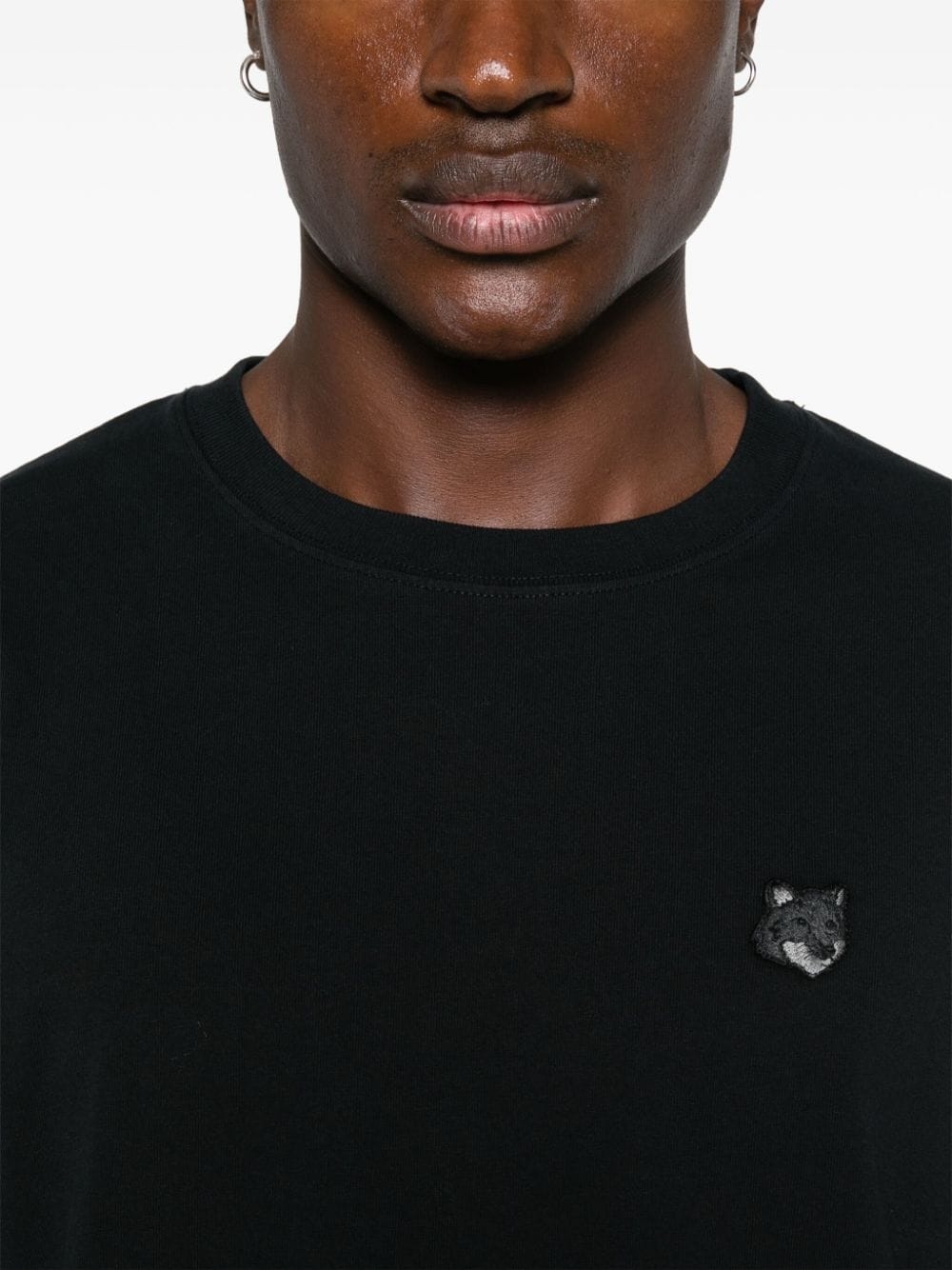 Bold Fox-patch T-shirt - 5