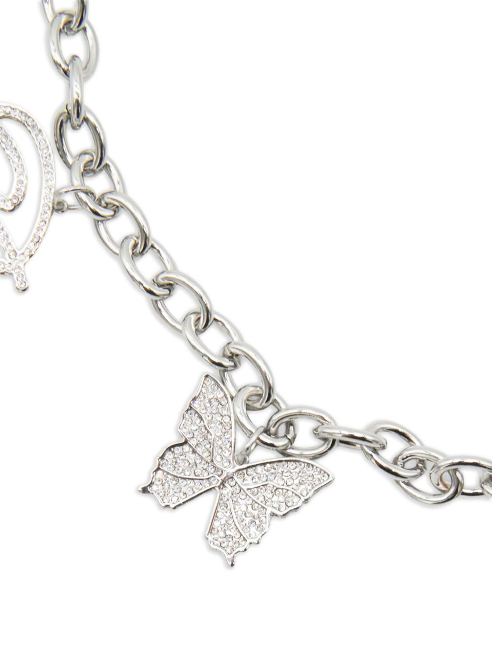 crystal-embellished chain belt - 2