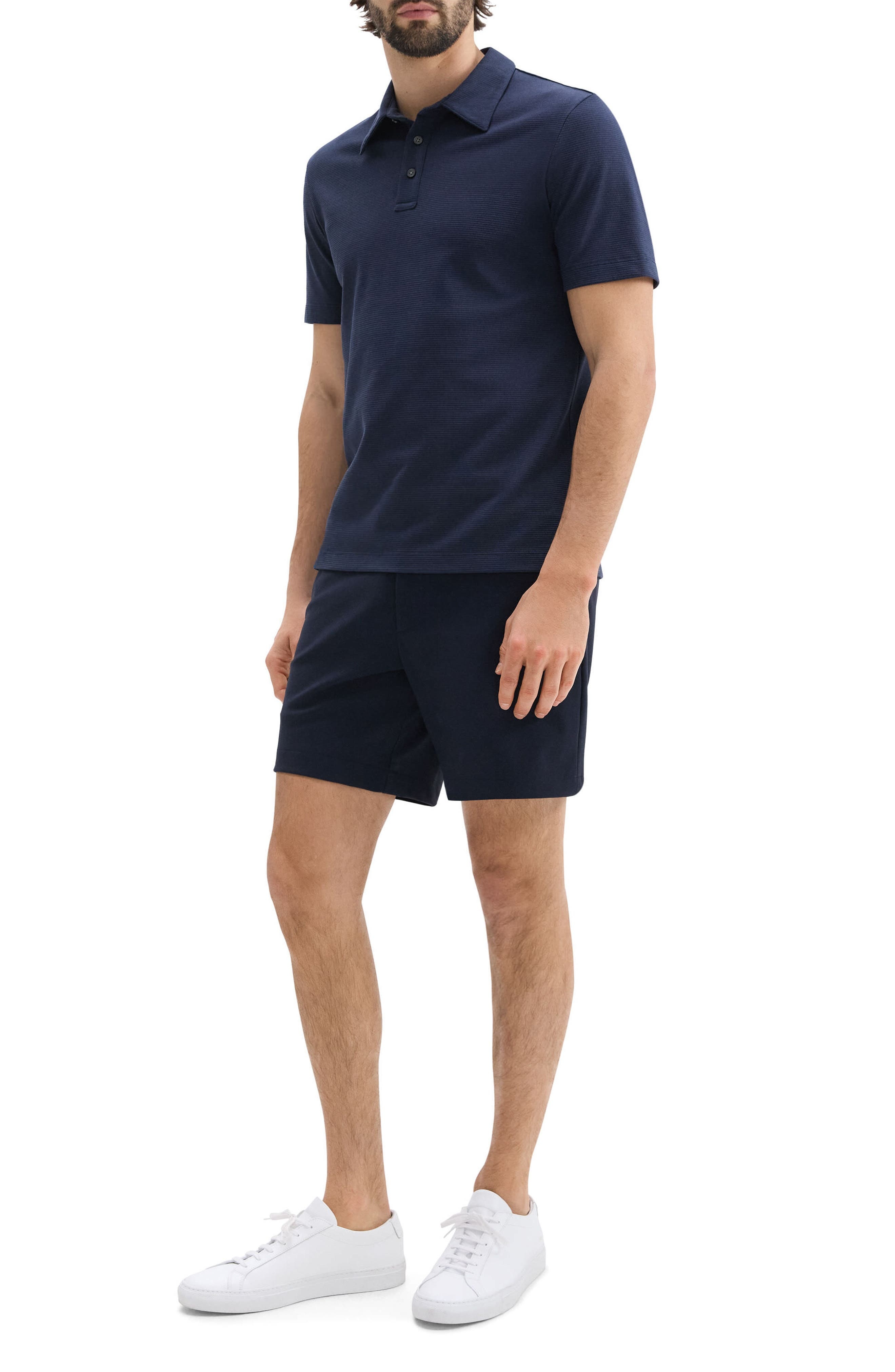 Theory Textured Polo in Baltic at Nordstrom - 8