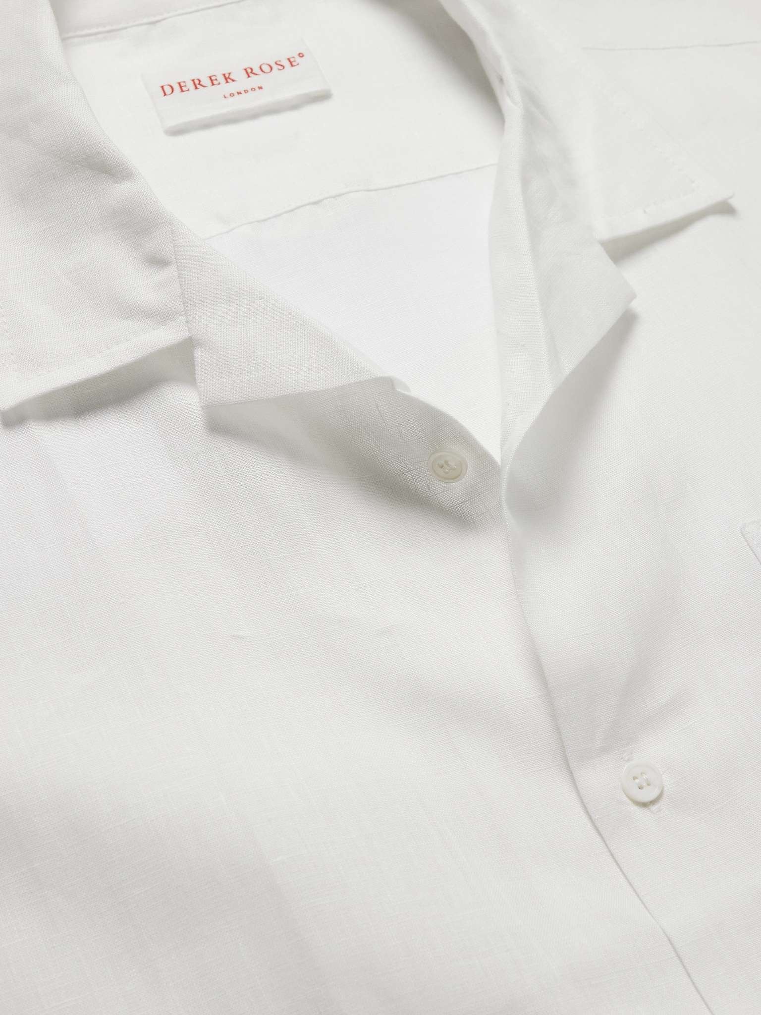 Monaco Camp-Collar Linen Shirt - 5