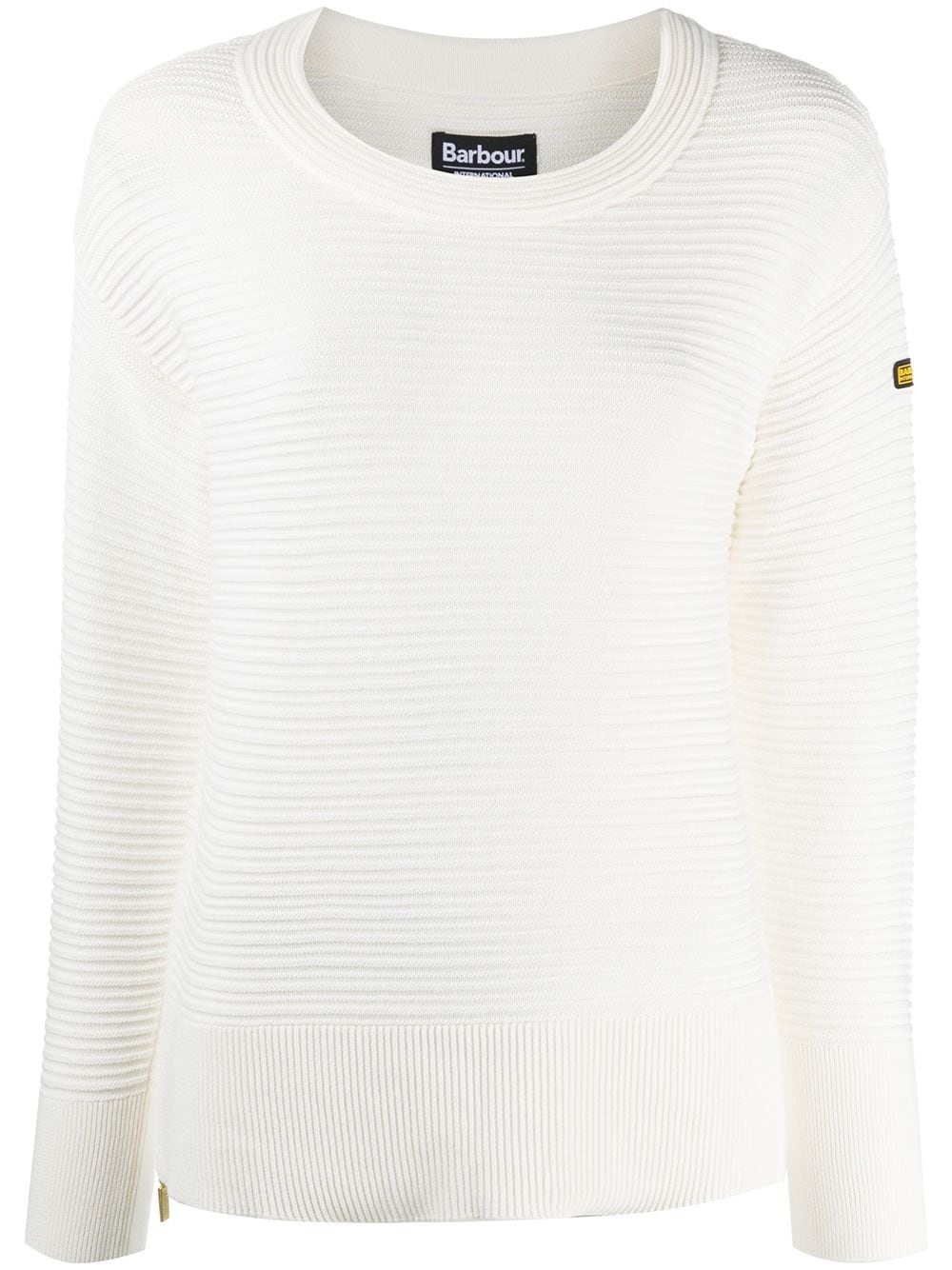 ribbed-knit crew-neck jumper  - 1