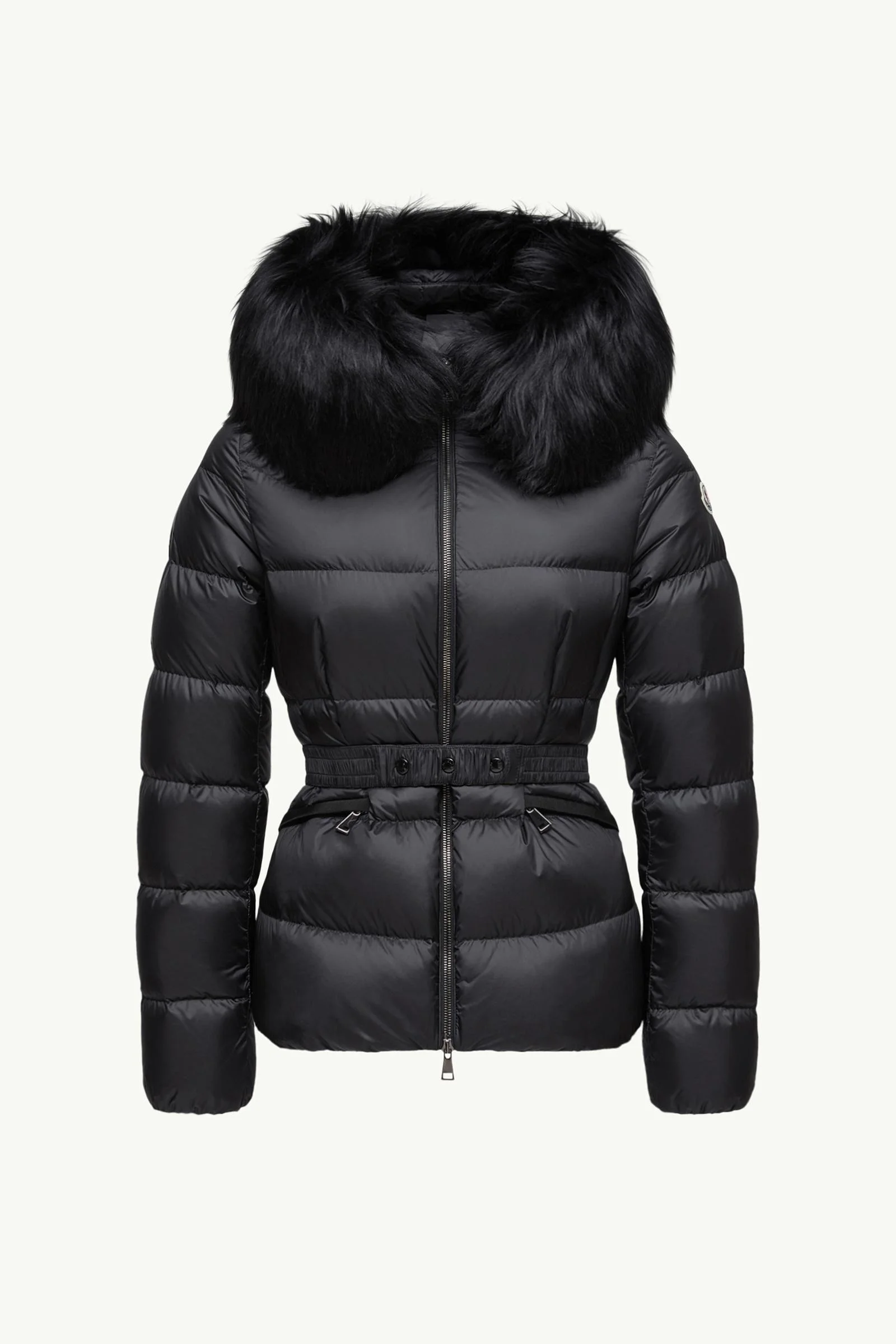 Boed Hooded Shearling-Trimmed Short Down Jacket - 1