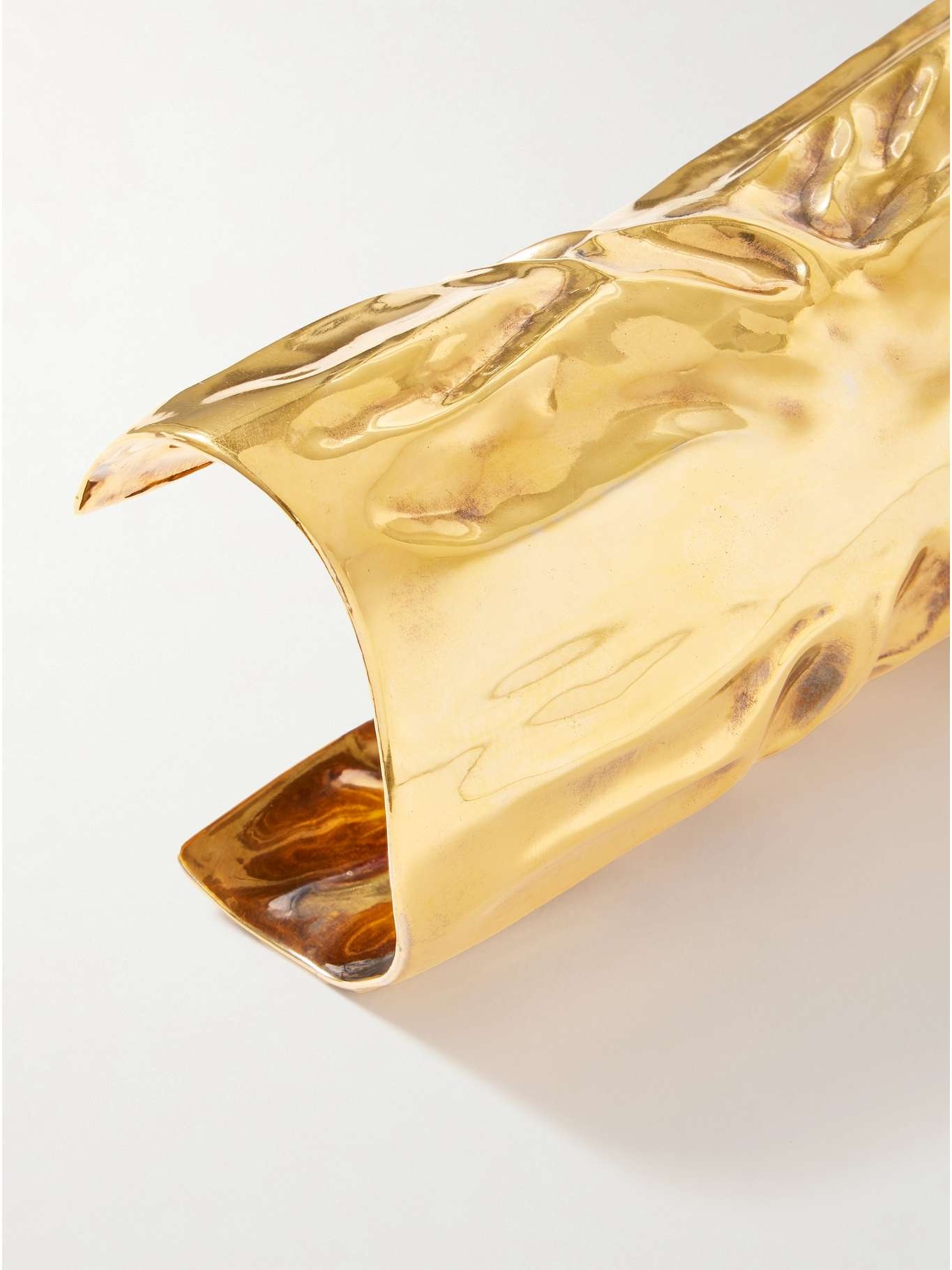 Textured gold-plated cuff Gold - 4