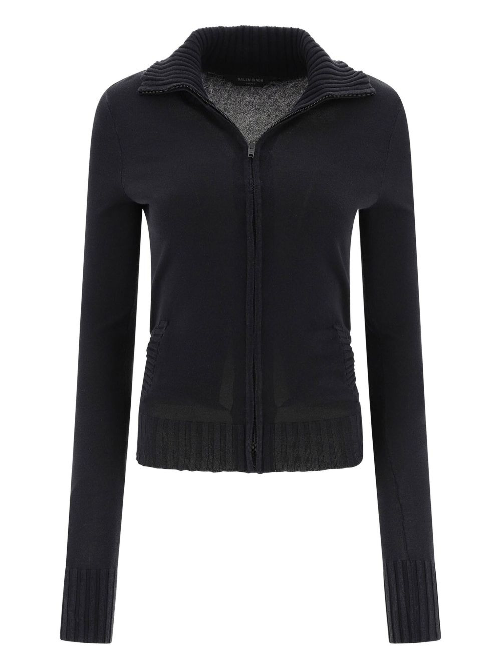 knot-detailing cotton-blend cardigan - 1