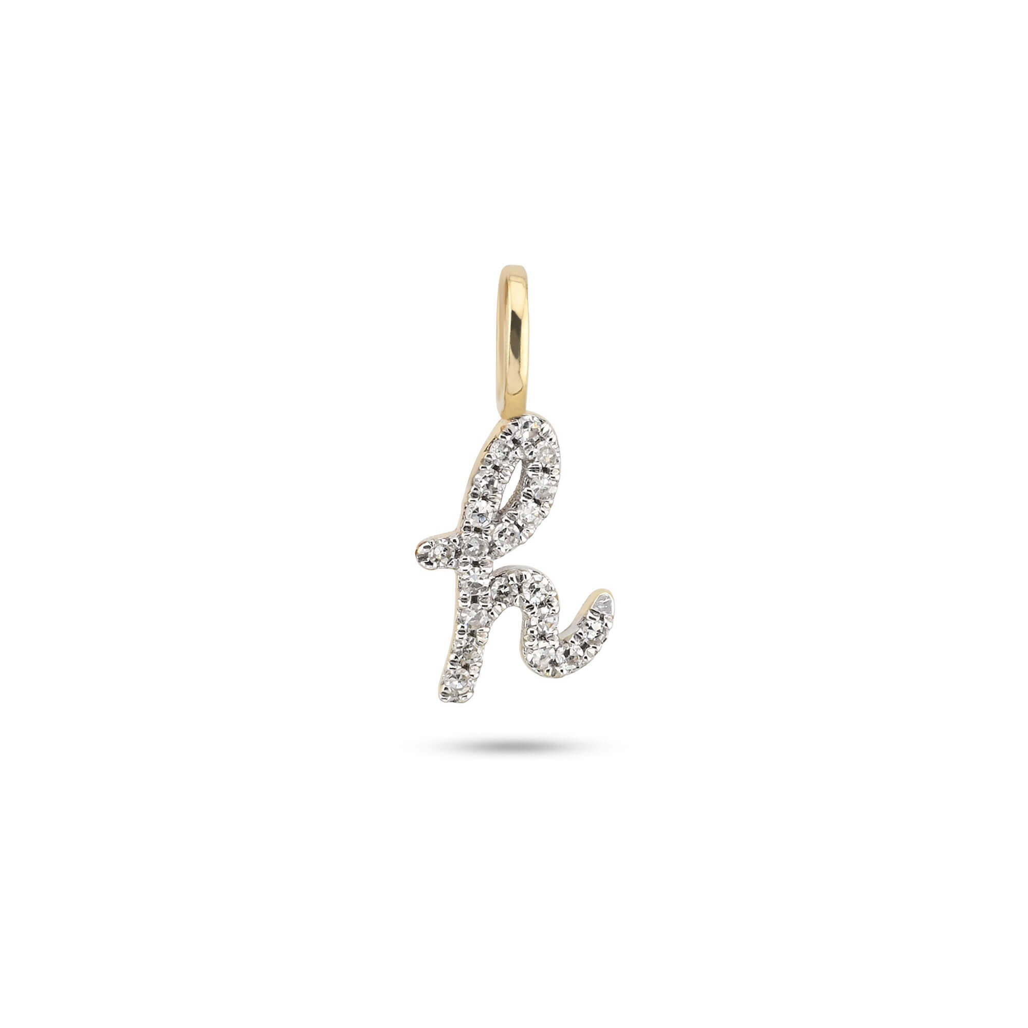 Diamond Cursive Initial Necklace - 6