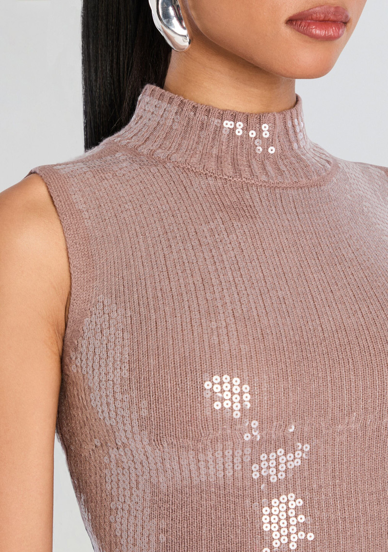 RETROFÊTE DOVE SEQUIN KNIT DRESS outlook