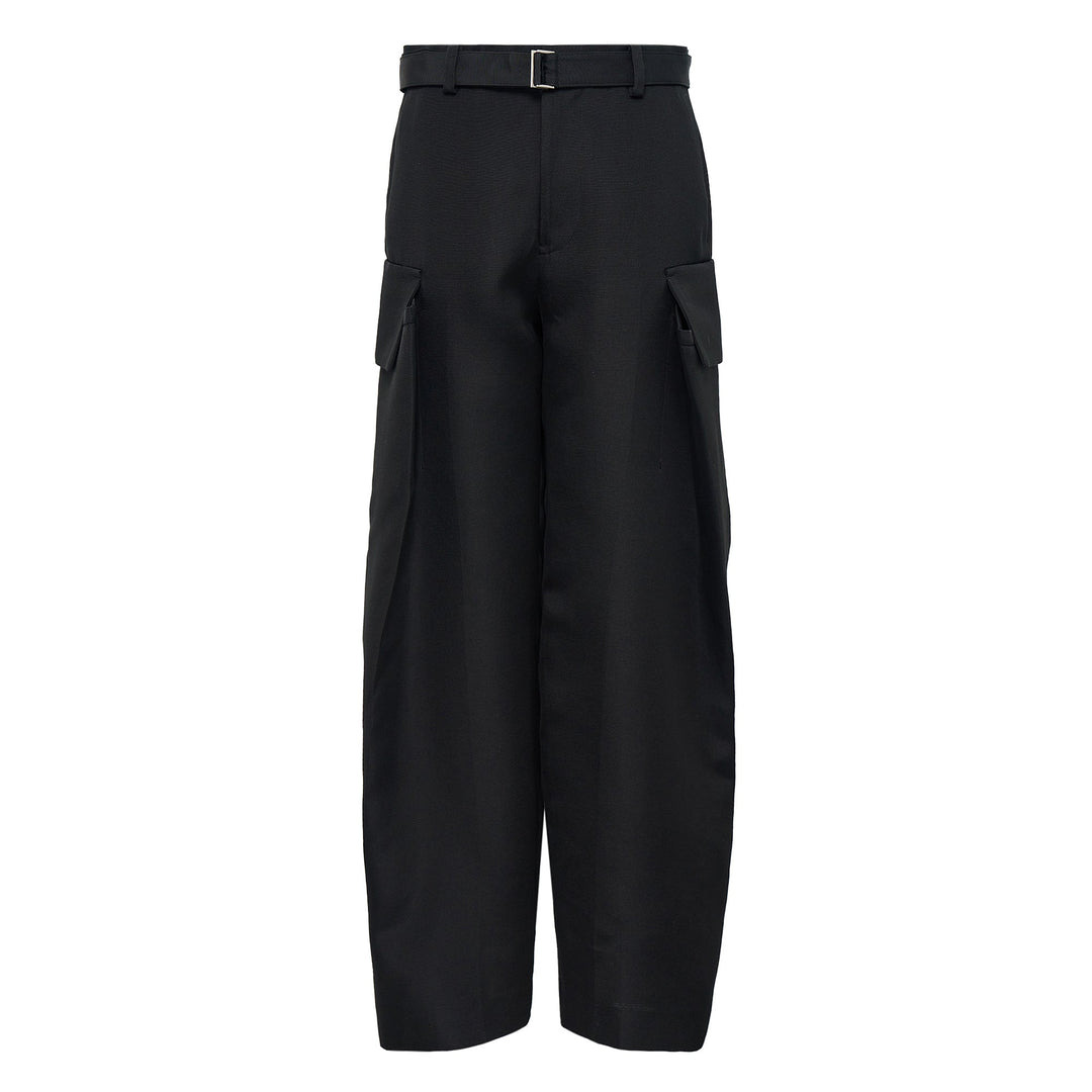 Double-Faced Silk Cotton Pants - 1