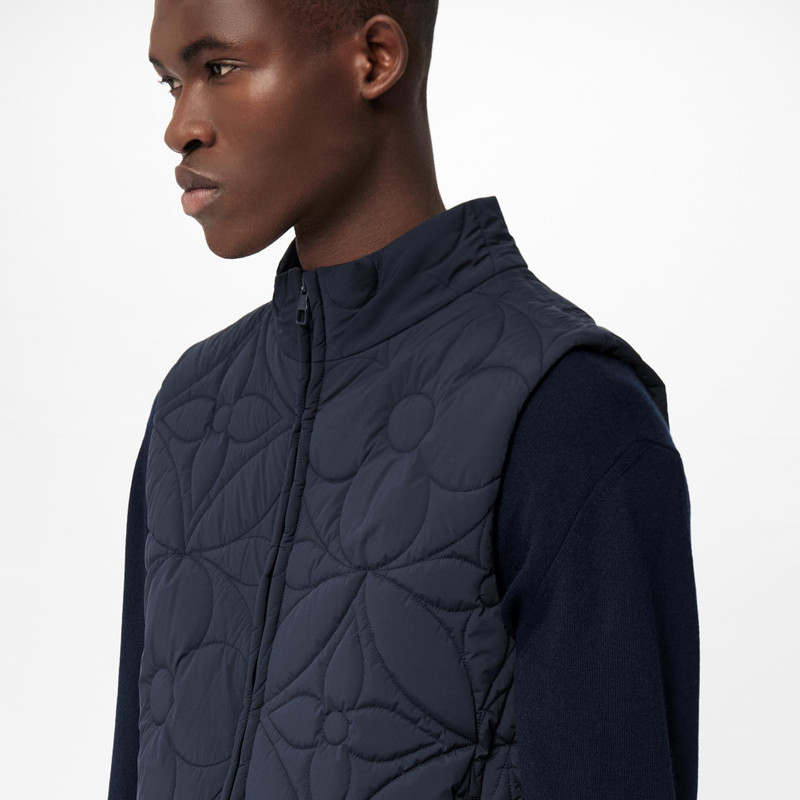 LVSE Padded Monogram Flower Gilet 4