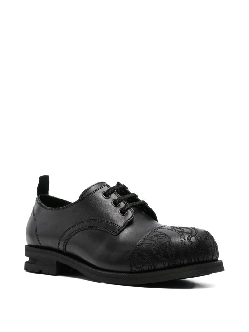 Kiko Kostadinov embroidered derby shoes outlook