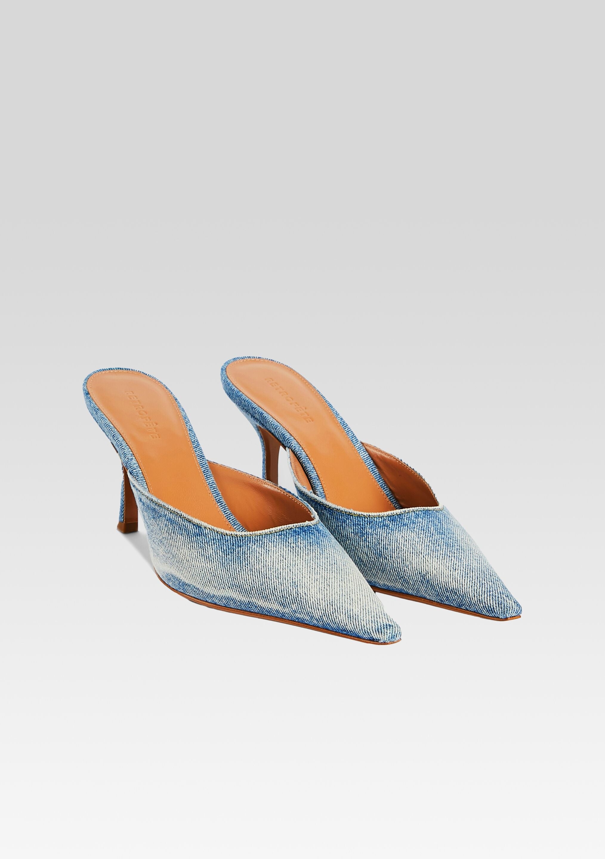 DAPHNE DENIM MULE - 3