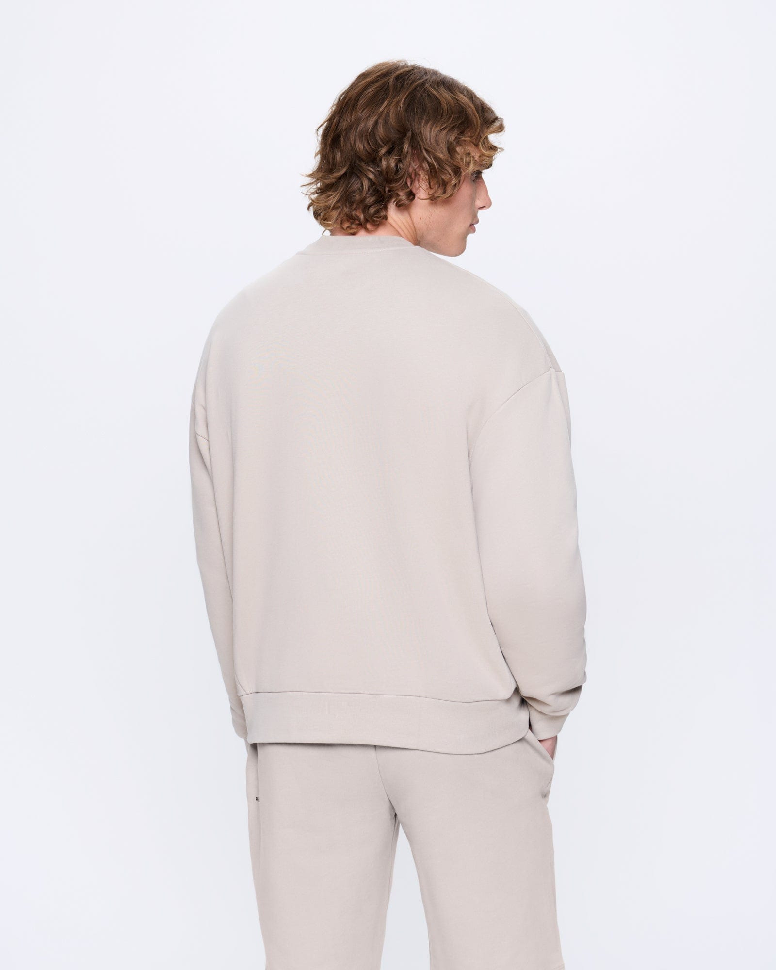 Mens 365 Midweight Sweatshirt - Stone - 4